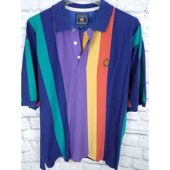 Chaps Other - Vintage 90's Chaps Ralph Lauren Color Block Polo L
